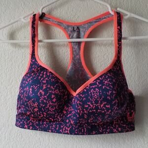 LA Gear Sports Bra Purple Neon Pink Women size Large